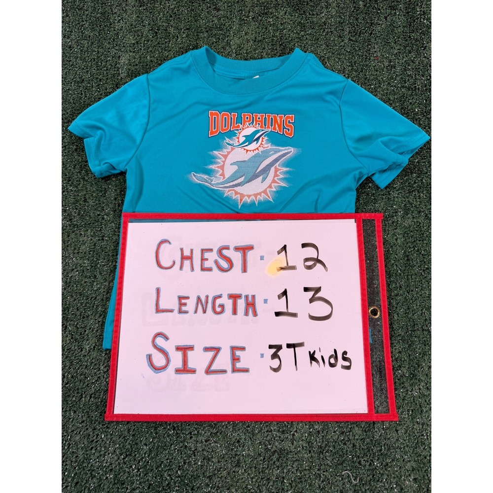 NFL Team Apparel Miami Dolphins Teal T-Shirt Kids 3T